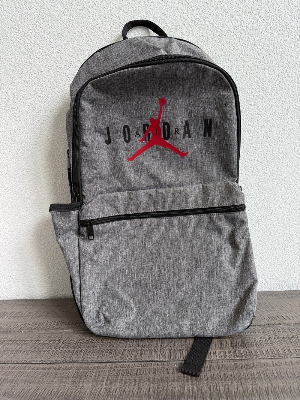 Jordan Gray Backpack with Red Jumpman Logo NWT